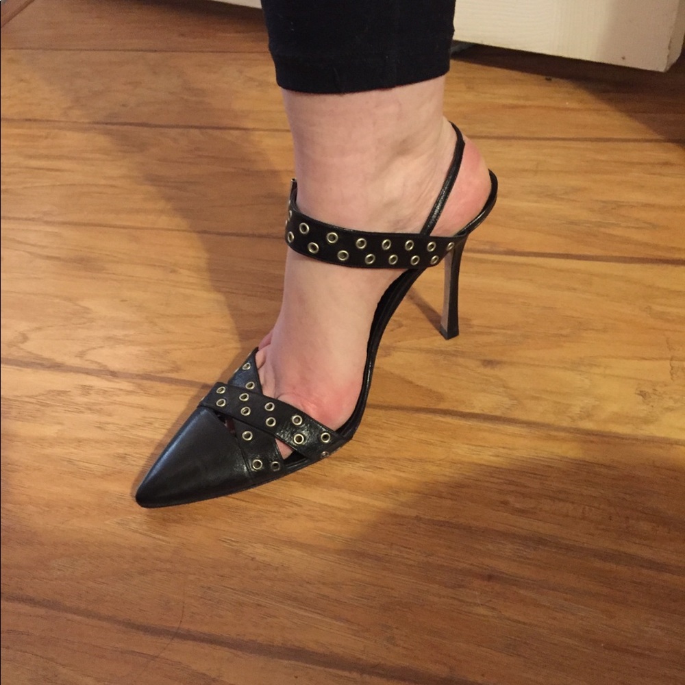 Edgy Manolo Blahnik pumps